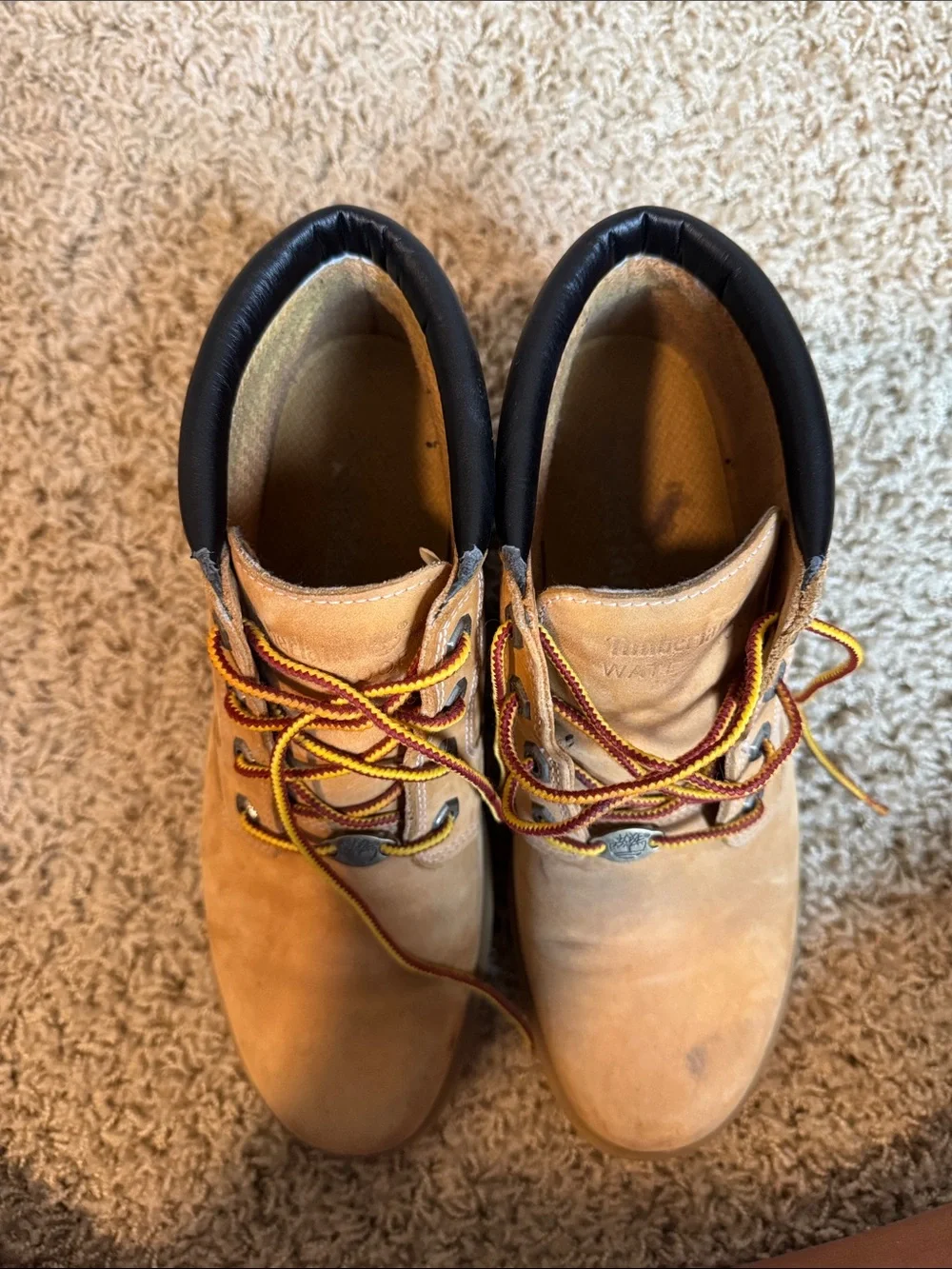 Timberland Wheat Leather Men's Lace-Up Work Boots